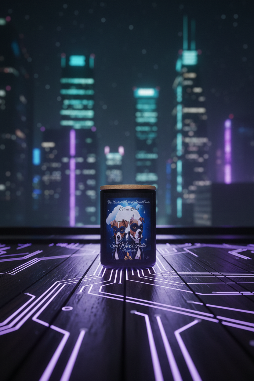 Large Organic Scented Soy Wax Candle